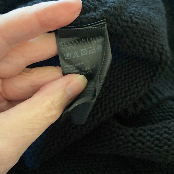 All Saints Oversized Fit Black Sweater. Size S. EUC. - Picture 8 of 10